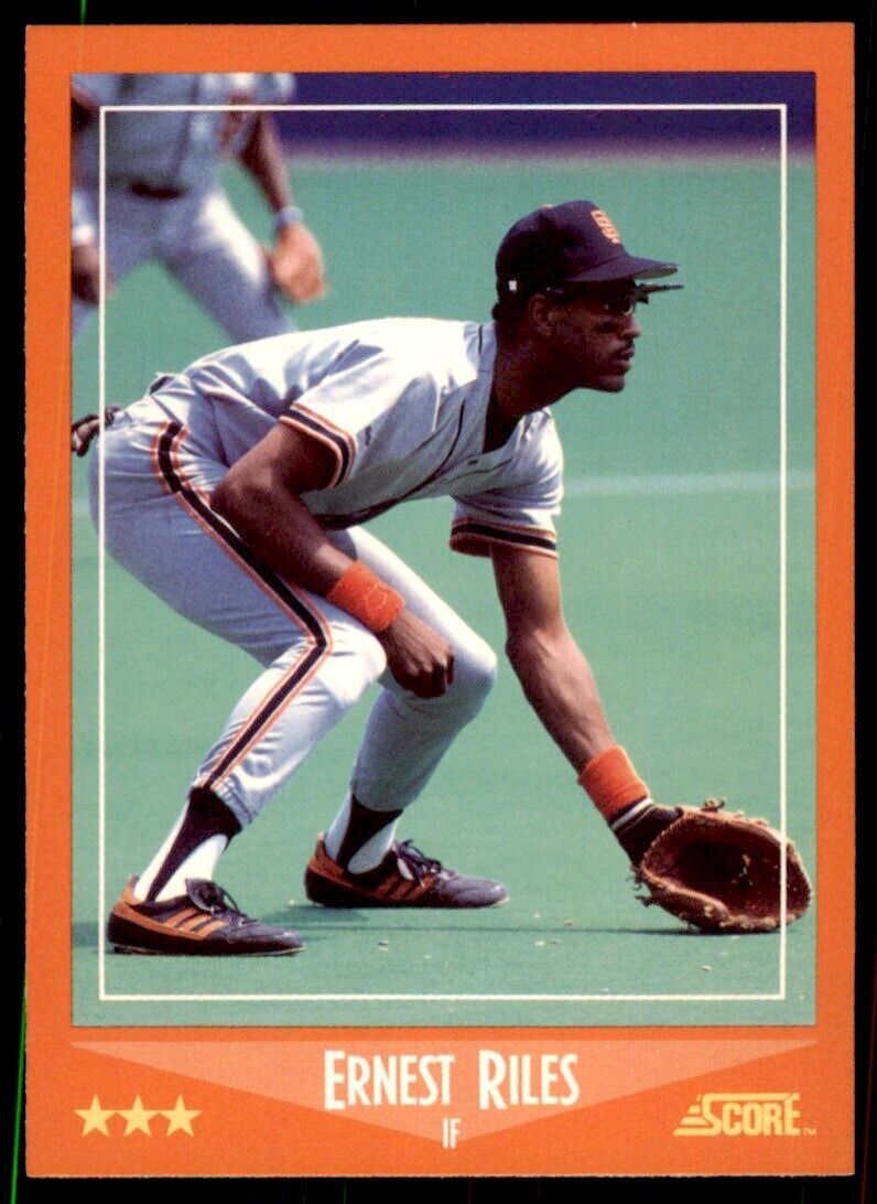 1988 SCORE TRADED. ERNEST RILES SAN FRANCISCO GIANTS #57T