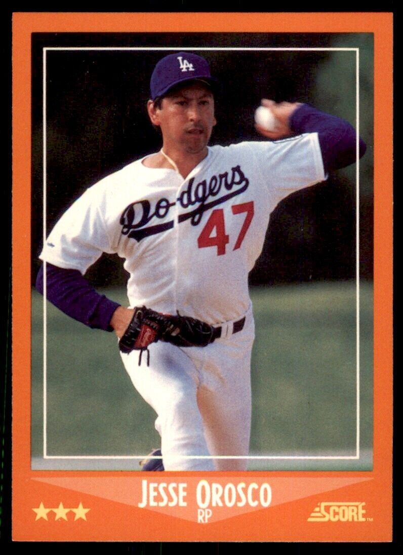 1988 SCORE TRADED JESSE OROSCO LOS ANGELES DODGERS #64T
