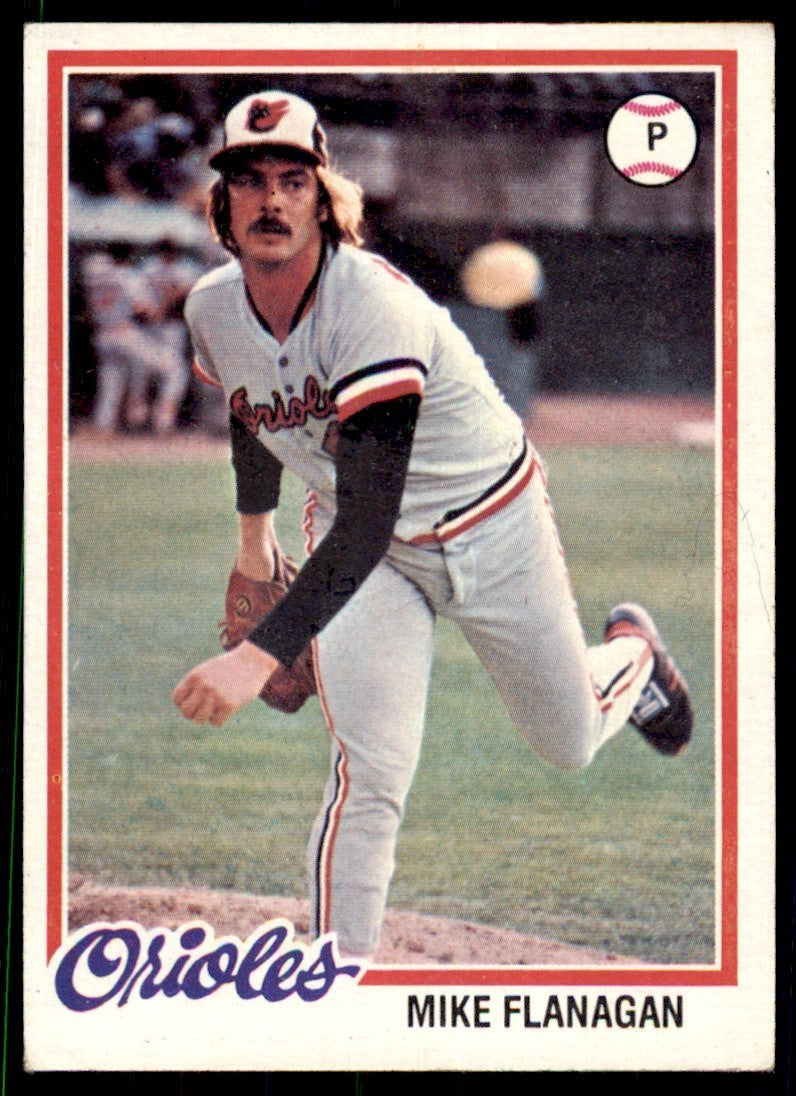 1978 TOPPS MIKE FLANAGAN BALTIMORE ORIOLES #341
