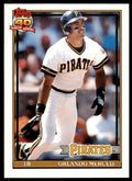 1991 TOPPS TRADED ORLANDO MERCED PITTSBURGH PIRATES #81T