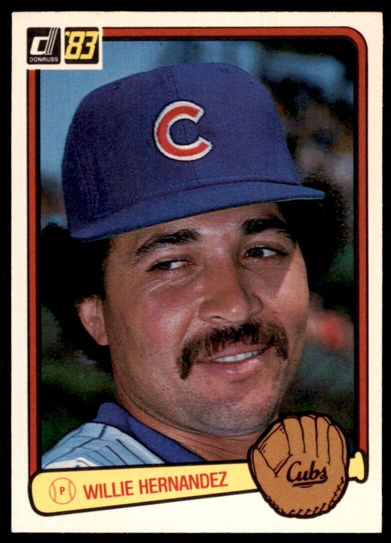 1983 DONRUSS WILLIE HERNANDEZ CHICAGO CUBS #174