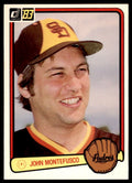 1983 DONRUSS JOHN MONTEFUSCO SAN DIEGO PADRES #313