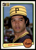 1983 DONRUSS MANNY SARMIENTO PITTSBURGH PIRATES #502