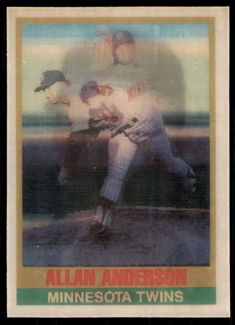 1989 Sportflics Allan Anderson Minnesota Twins #220