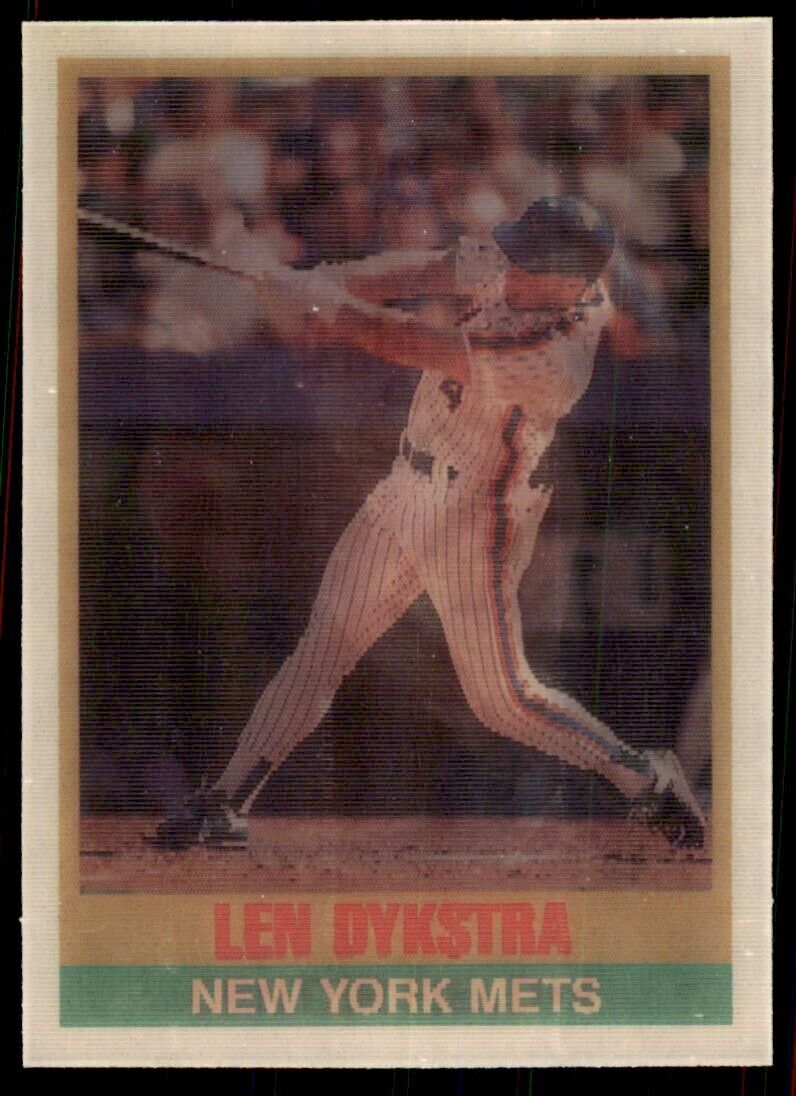 1989 SPORTFLICS. LEN DYKSTRA NEW YORK METS #123