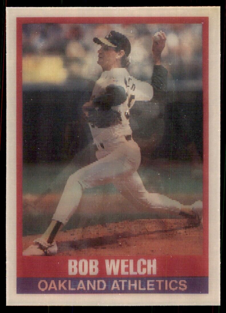 1989 SPORTFLICS BOB WELCH. OAKLAND ATHLETICS #91