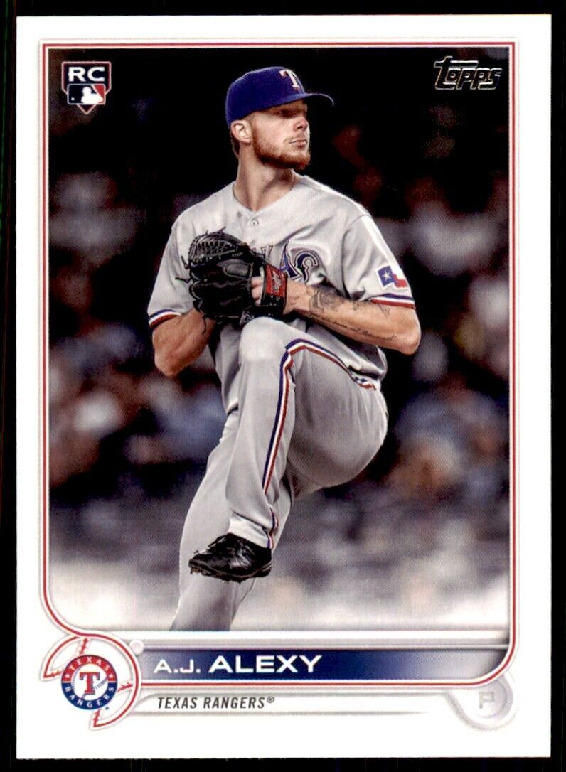 2022 TOPPS A.J. ALEXY TEXAS RANGERS #547