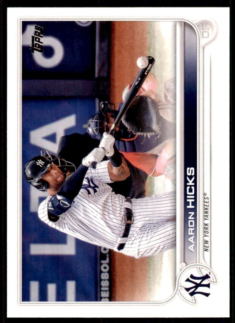 2022 TOPPS. AARON HICKS NEW YORK YANKEES #497