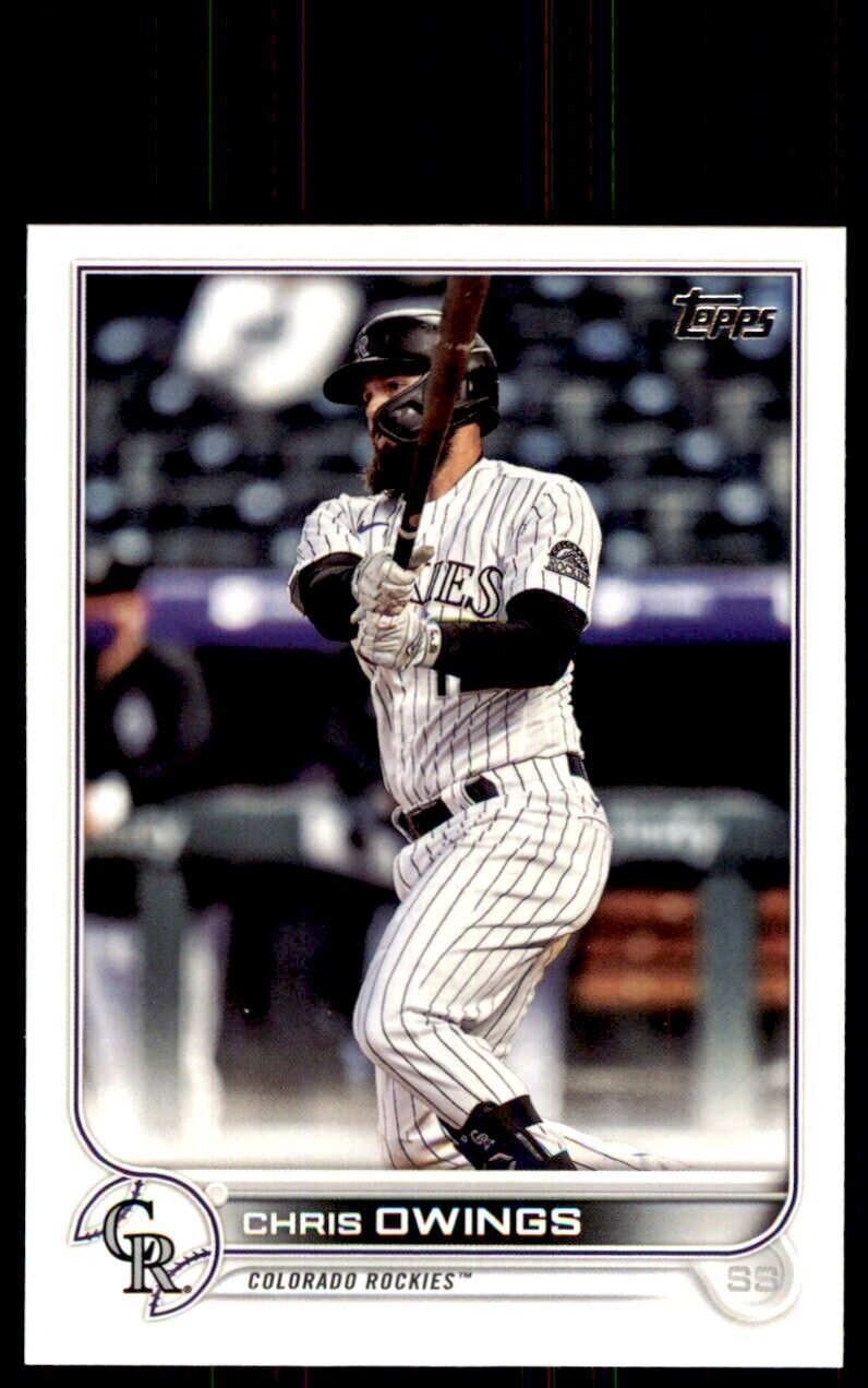 2022 TOPPS* CHRIS OWINGS COLORADO ROCKIES. #462