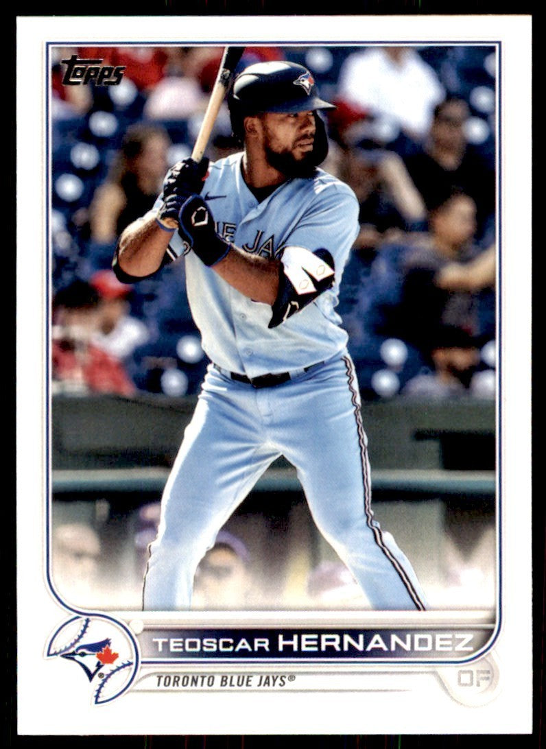 2022 TOPPS** TEOSCAR HERNANDEZ TORONTO BLUE JAYS #355