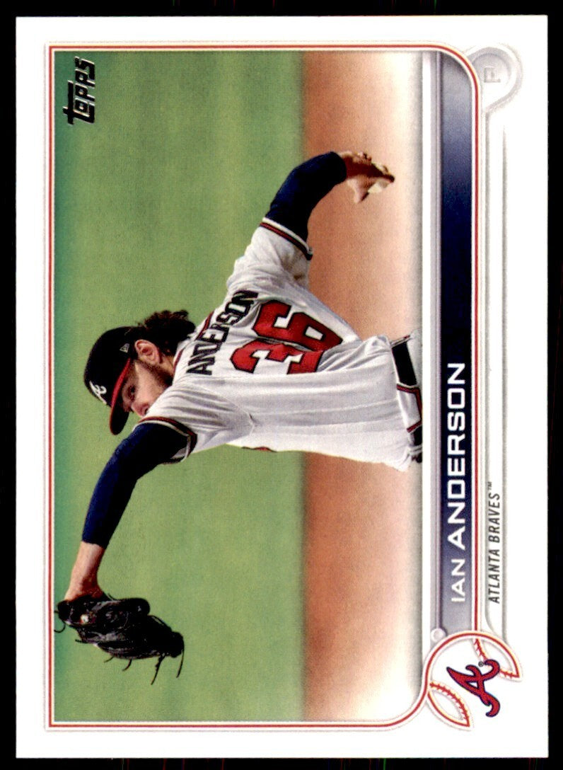 2022 TOPPS** IAN ANDERSON ATLANTA BRAVES #615