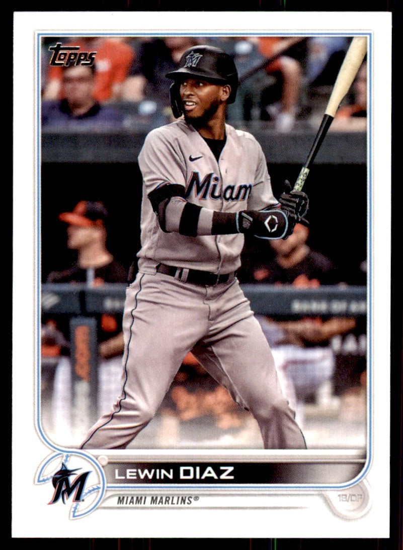 2022 TOPPS, LEWIN DIAZ MIAMI MARLINS #613