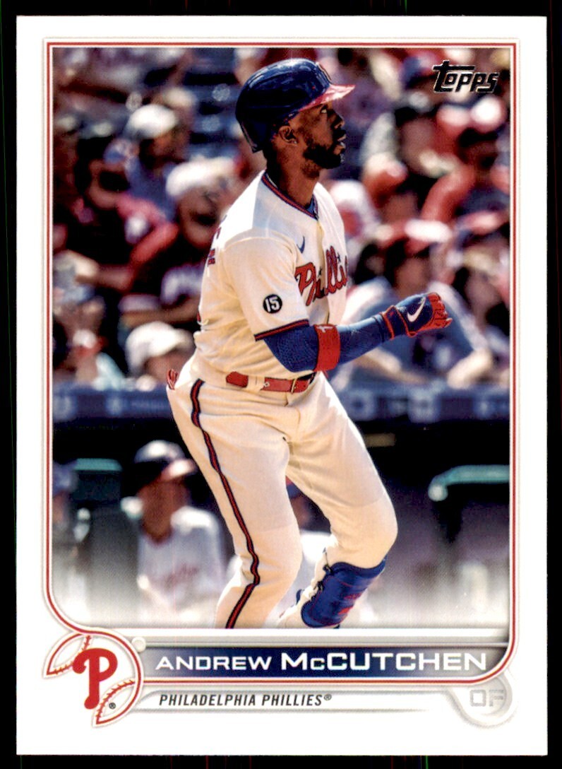 2022 TOPPS, ANDREW MCCUTCHEN. PHILADELPHIA PHILLIES #655