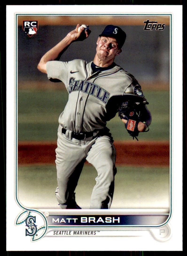 2022 TOPPS, MATT BRASH SEATTLE MARINERS #561