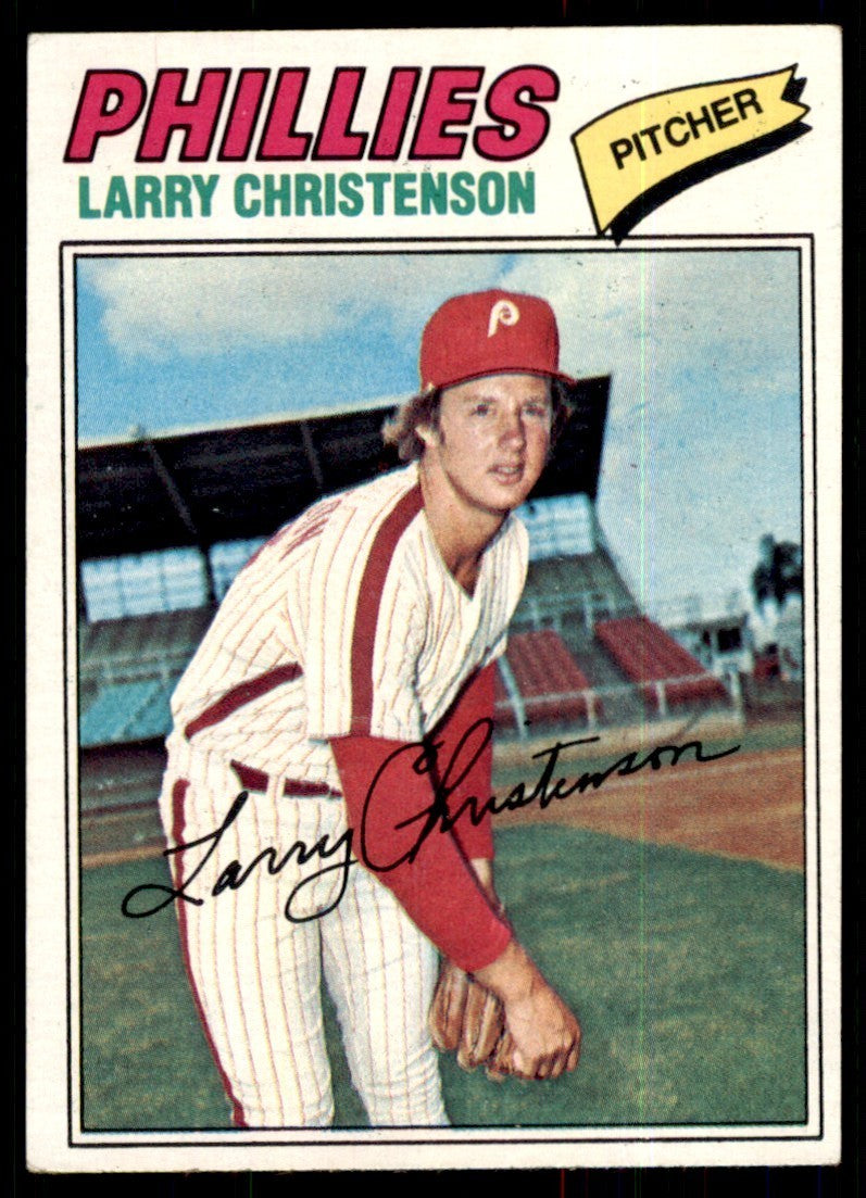 1977 TOPPS LARRY CHRISTENSON. PHILADELPHIA PHILLIES #59