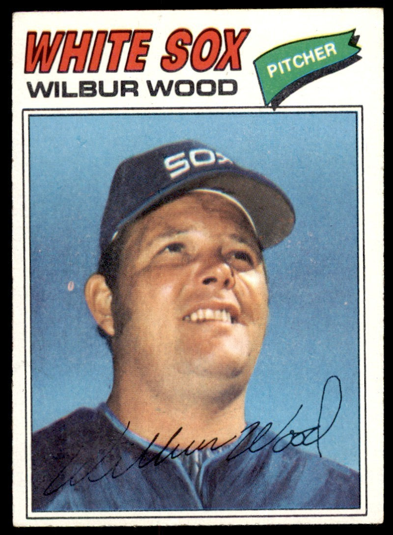 1977 TOPPS WILBUR WOOD CHICAGO WHITE SOX #198