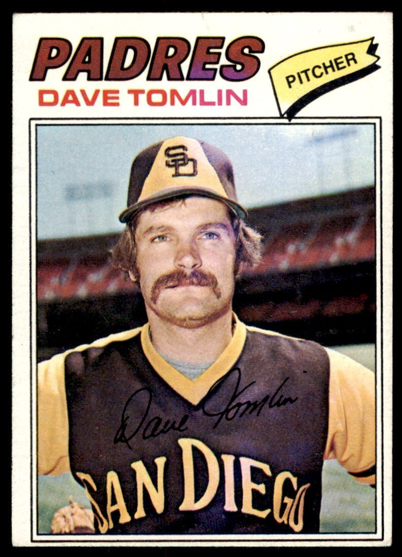 1977 TOPPS DAVE TOMLIN. SAN DIEGO PADRES #241