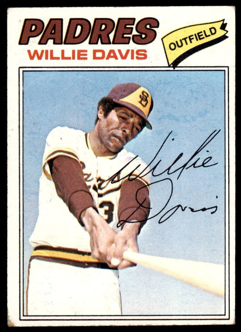 1977 TOPPS WILLIE DAVIS. SAN DIEGO PADRES #603