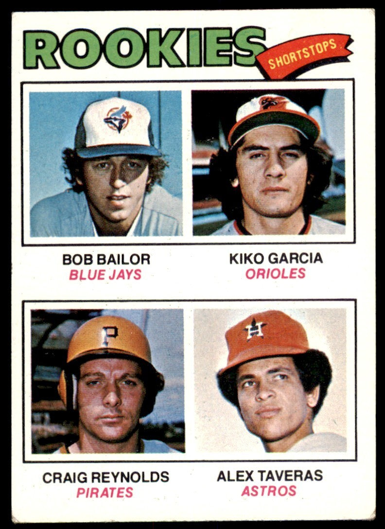 1977 TOPPS* ROOKIE SHORTSTOPS - BOB BAILOR/KIKO GARCIA/CRAIG REYNOLDS/ALEX