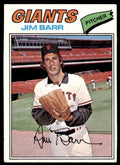 1977 TOPPS JIM BARR SAN FRANCISCO GIANTS #609