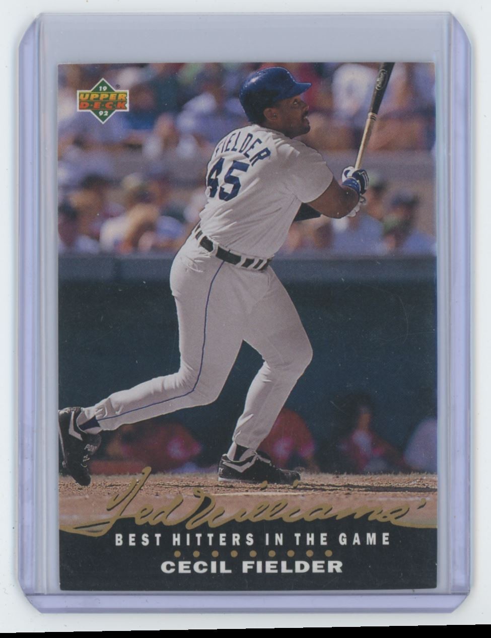 1992 UPPER DECK CECIL FIELDER DETROIT TIGERS #T5