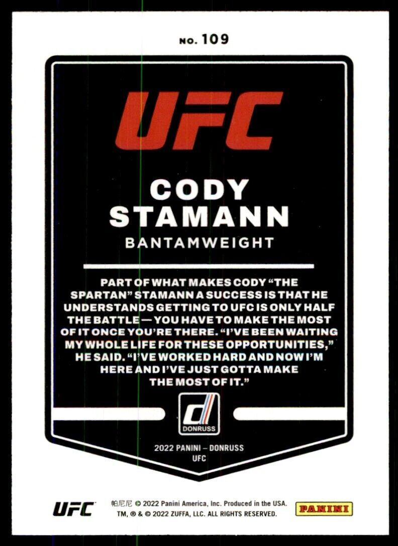 2022 DONRUSS CODY STAMANN #109