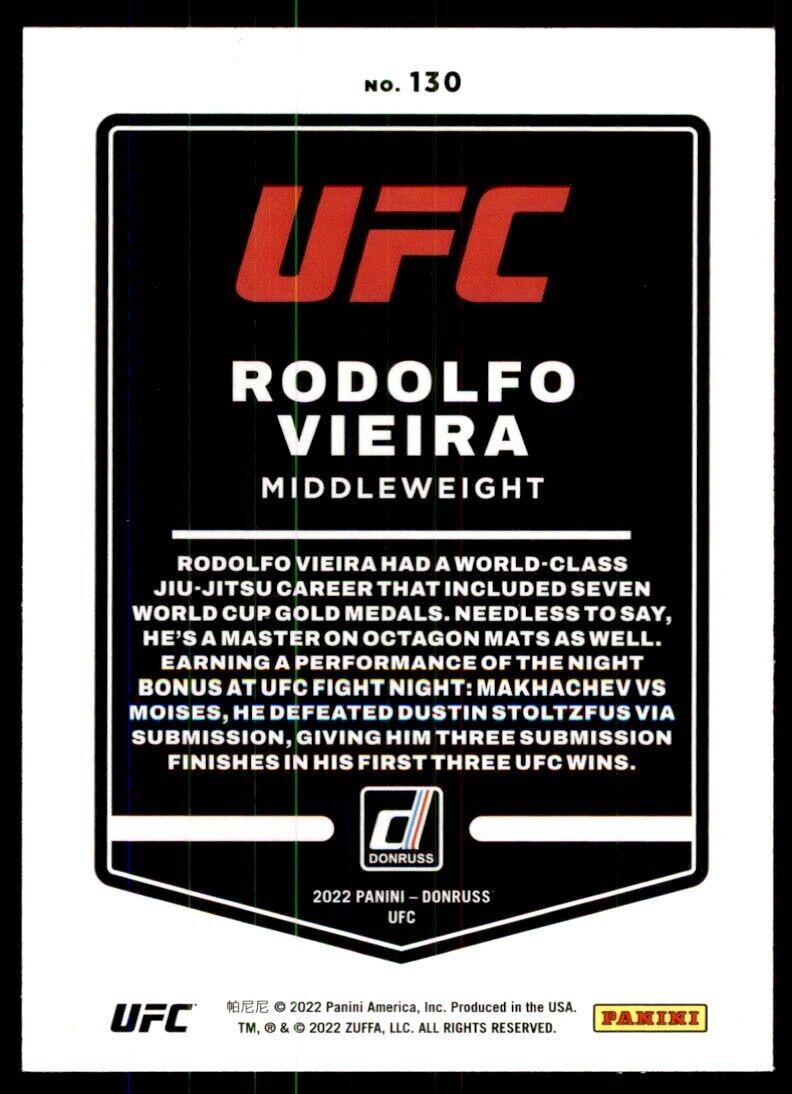 2022 DONRUSS. RODOLFO VIEIRA #130