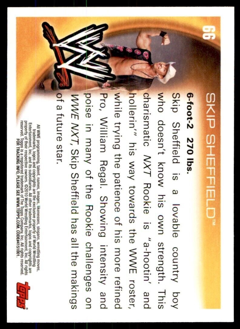 2010 TOPPS SKIP SHEFFIELO WWE #66
