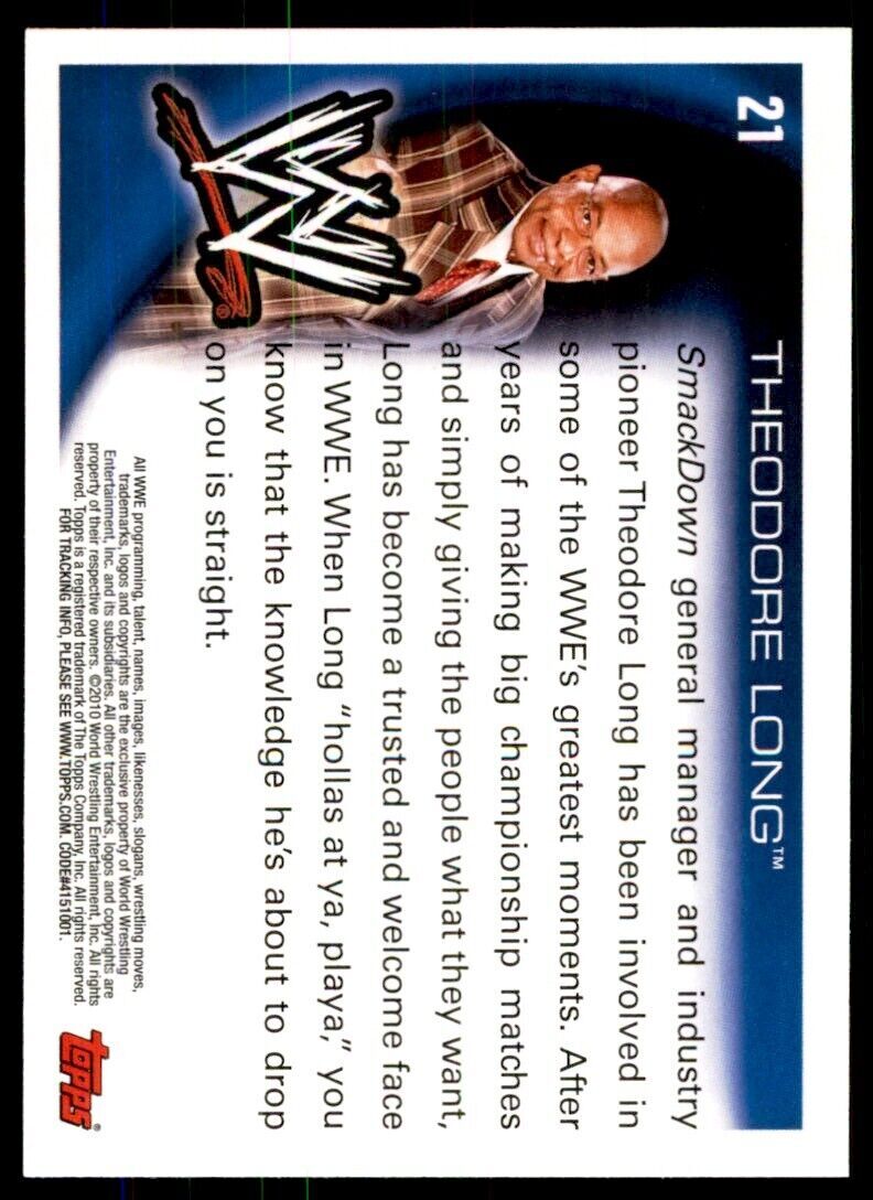 2010 TOPPS THEODORE LONG WWE #21