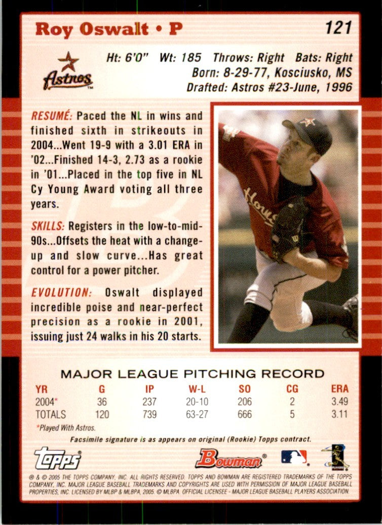 2005 BOWMAN ROY OSWALT HOUSTON ASTROS #121