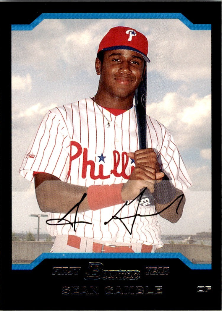 2004 BOWMAN SEAN GAMBLE PHILADELPHIA PHILLIES #BDP73