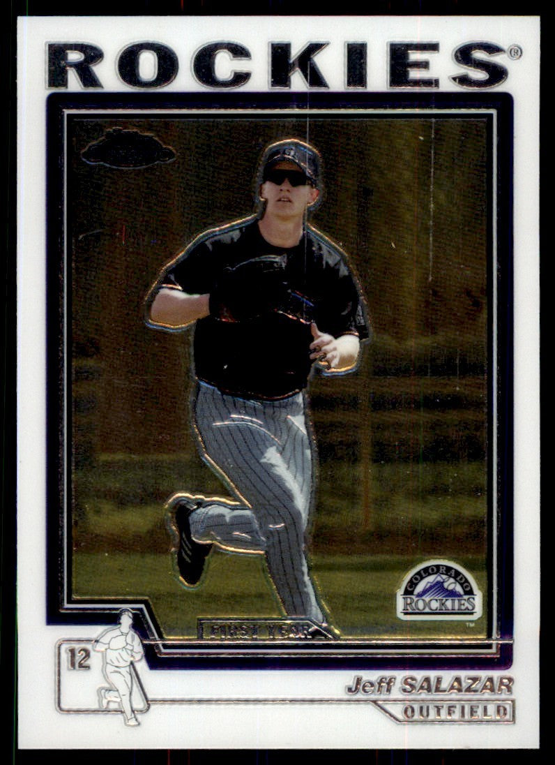 2004 Topps Chrome Traded Jeff Salazar Colorado Rockies #T186