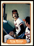 1982 FLEER GREG MINTON* SAN FRANCISCO GIANTS #396