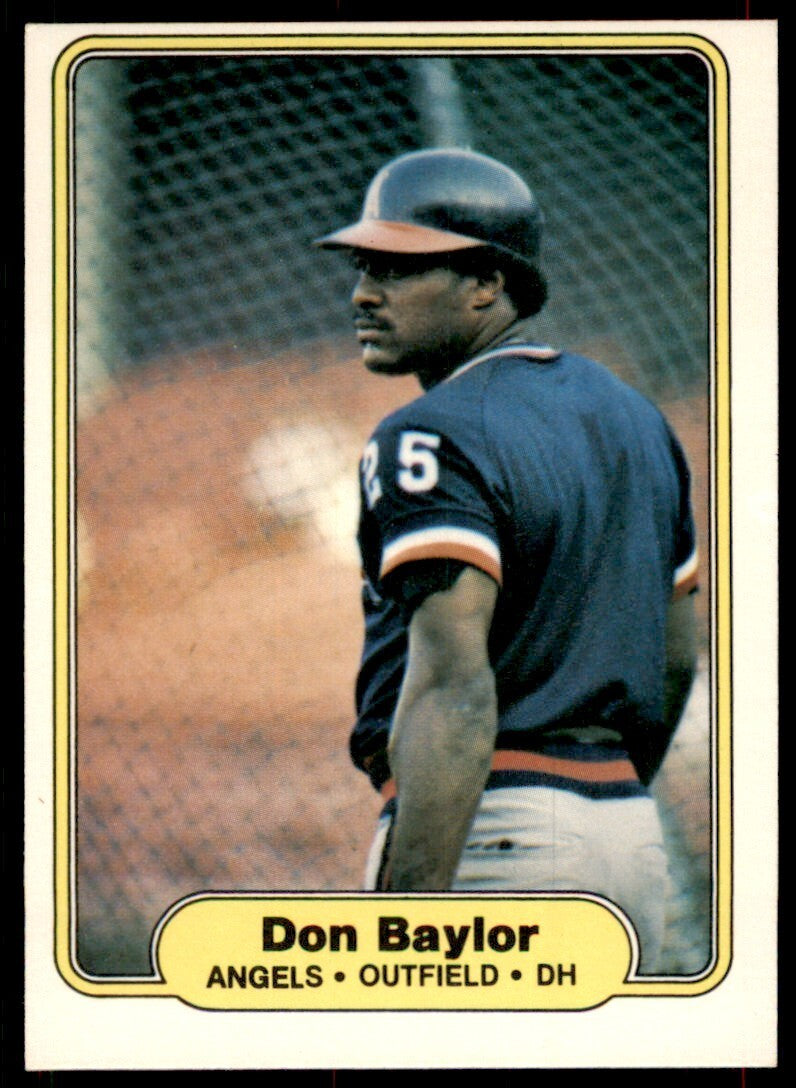 1982 FLEER DON BAYLOR CALIFORNIA ANGELS #451