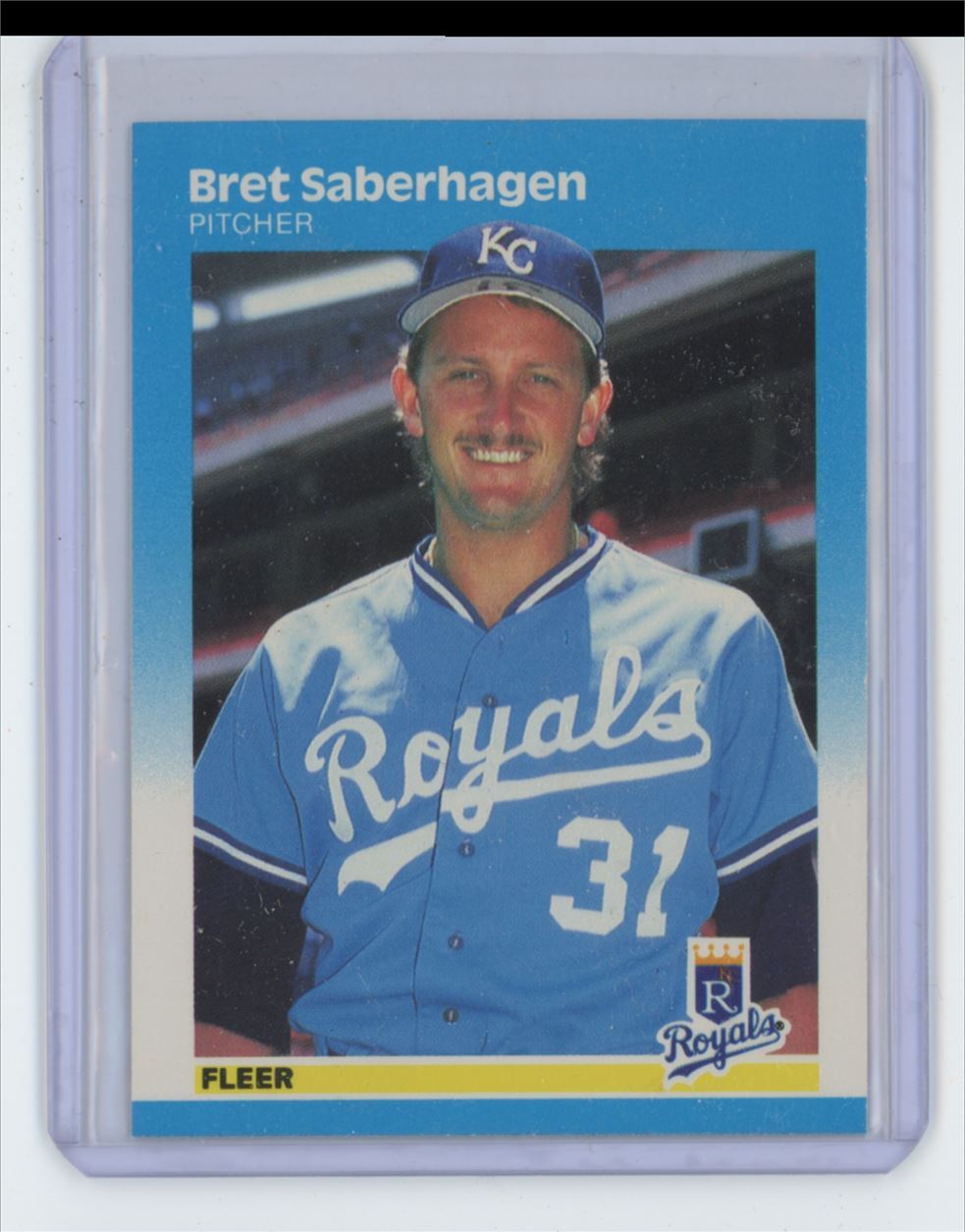 1987 FLEER BRET SABERHAGEN KANSAS CITY ROYALS #379