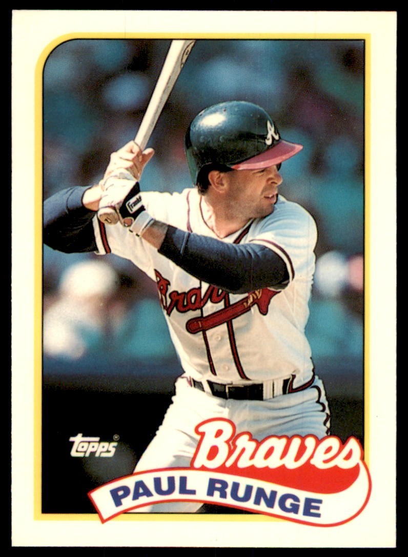 1989 Topps Tiffany Paul Runge Atlanta Braves #38