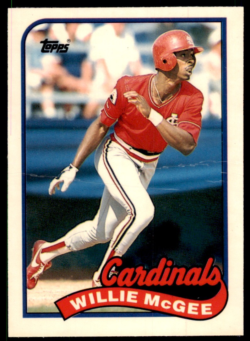 1989 Topps Tiffany Willie McGee St. Louis Cardinals #640