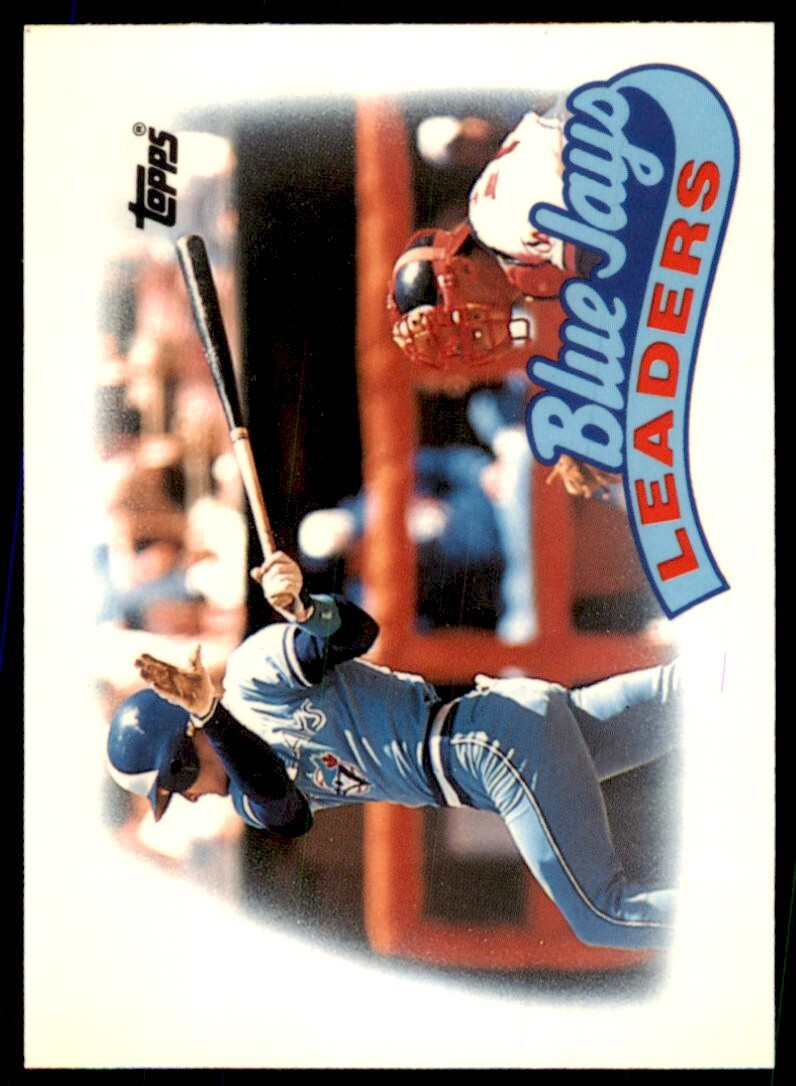 1989 Topps Tiffany Blue Jays Leaders - Kelly Gruber Toronto Blue Jays #201