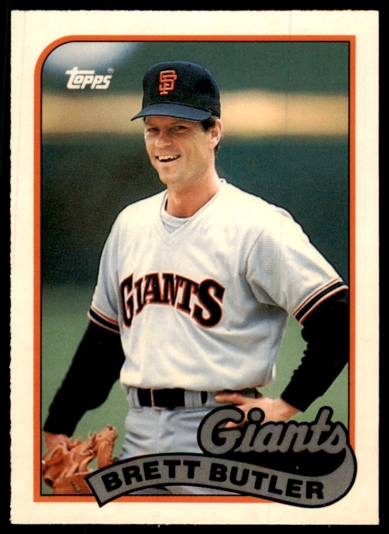 1989 Topps Tiffany Brett Butler San Francisco Giants #241