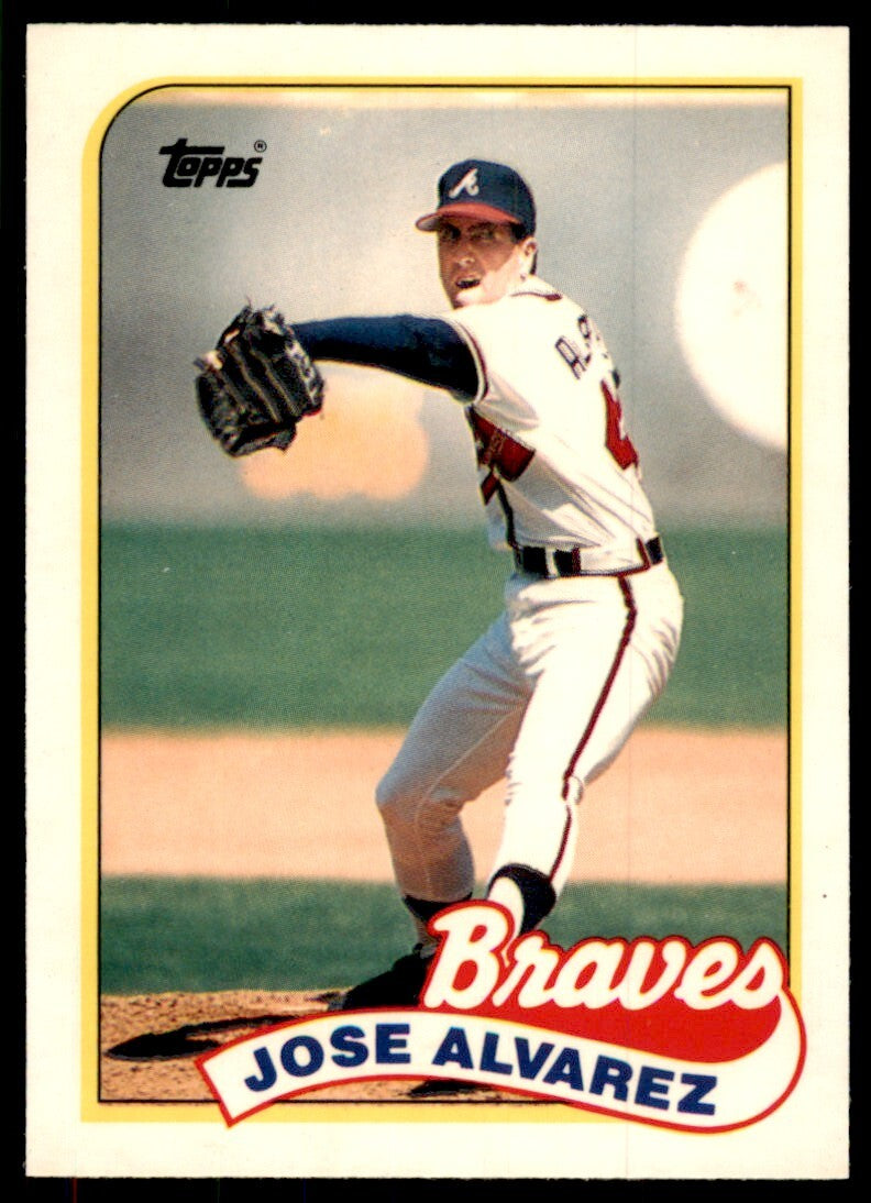 1989 Topps Tiffany Jose Alvarez Atlanta Braves #253