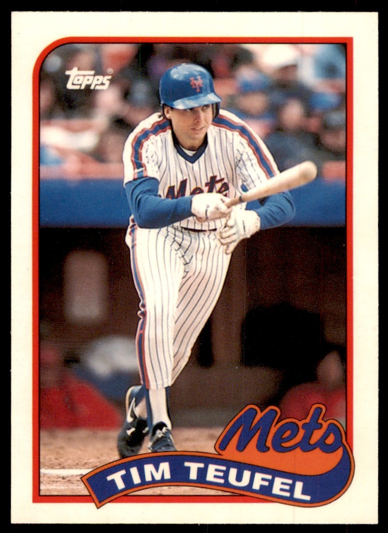 1989 Topps Tiffany Tim Teufel New York Mets #9