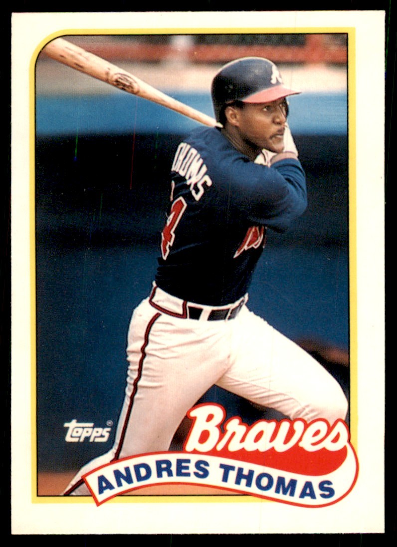 1989 Topps Tiffany Andres Thomas Atlanta Braves #523