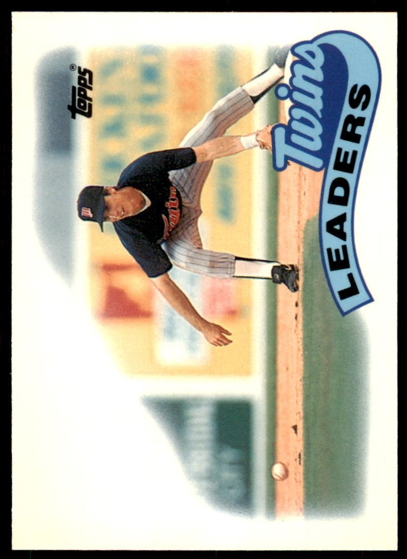 1989 Topps Tiffany Tigers Team Leaders: Alan Trammell/Kirk Gibson Detroit