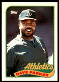 1989 Topps Tiffany Dave Parker Oakland Athletics #475