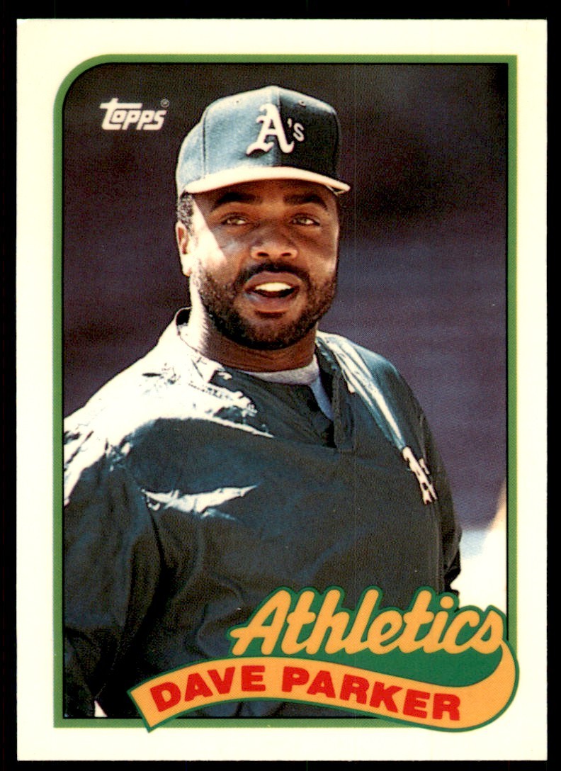 1989 Topps Tiffany Dave Parker Oakland Athletics #475