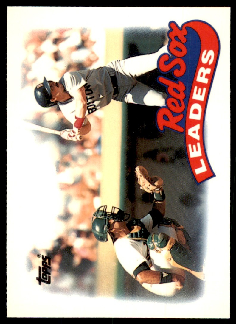 1989 Topps Tiffany Team Leaders Boston Red Sox #321