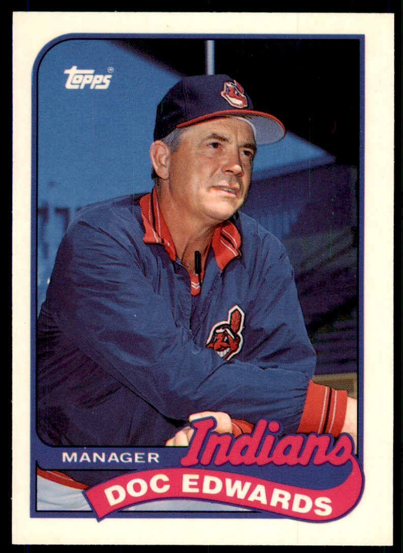 1989 Topps Tiffany Doc Edwards Cleveland Indians #534