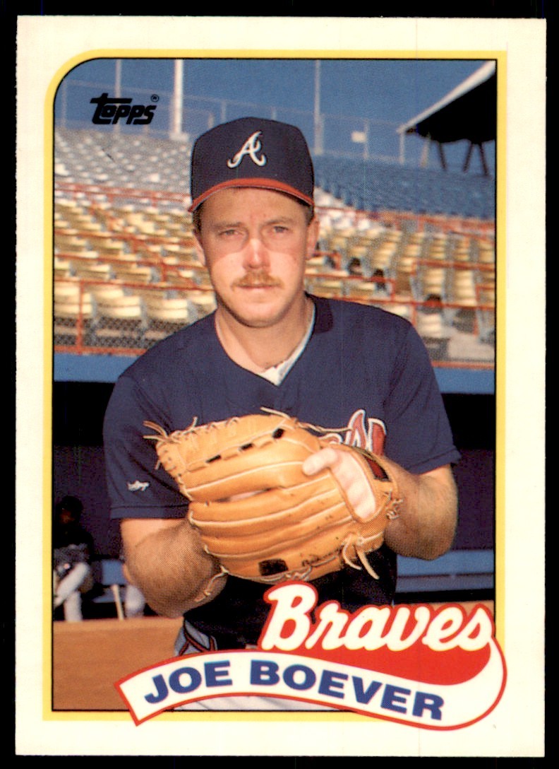 1989 Topps Tiffany Joe Boever Atlanta Braves #586