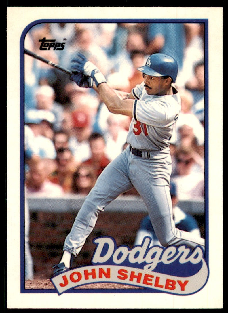 1989 Topps Tiffany John Shelby Los Angeles Dodgers #175