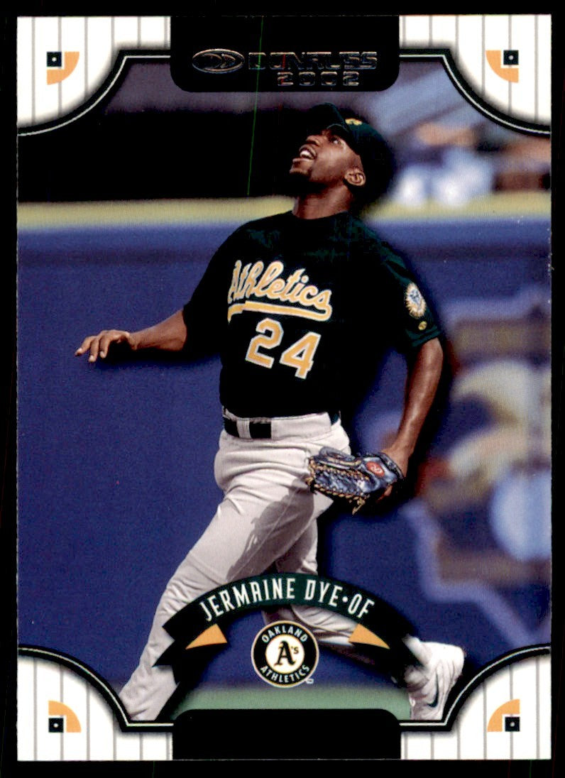 2002 DONRUSS JERMAINE DYE OAKLAND ATHLETICS #70